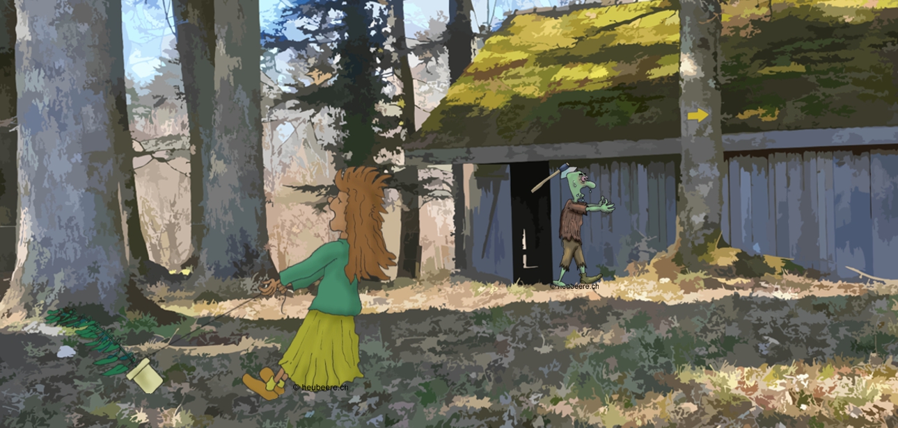 Bannerbild - Spaziergänger mit Meerschweinchen an der Leine