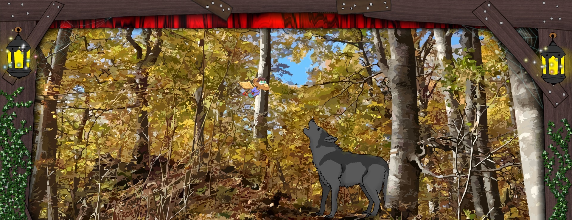 Bannerbild - Ein Wolf im Wald